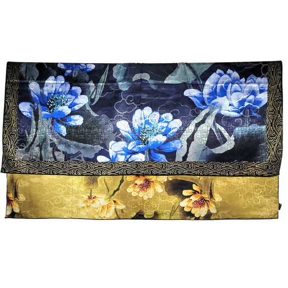 NWT Double Sided Silk Scarf 53x53 Large Square Shawl Wrap XiangYunSha 36761